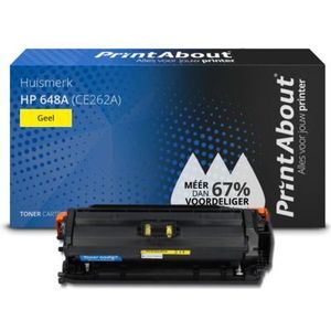 PrintAbout  Toner 648A (CE262A) Geel geschikt voor HP