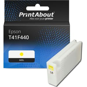 PrintAbout huismerk Inktcartridge T41F440 Geel Hoge capaciteit Geschikt voor Epson