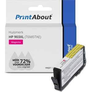 PrintAbout  Inktcartridge 903XL (T6M07AE) Magenta Hoge capaciteit geschikt voor HP