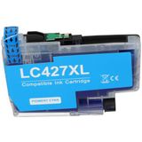 PrintAbout huismerk Inktcartridge LC-427XLC Cyaan Hoge capaciteit Geschikt voor Brother