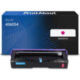 PrintAbout huismerk Toner 406054 (406100) Magenta Geschikt voor Ricoh