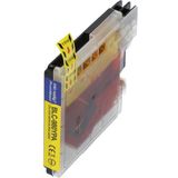 PrintAbout huismerk Inktcartridge LC-980Y Geel Geschikt voor Brother