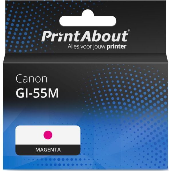 PrintAbout huismerk Inktcartridge GI-55M Magenta Geschikt voor Canon