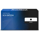 PrintAbout huismerk Toner SCX-D4725A (SV189A) Zwart Geschikt voor Samsung
