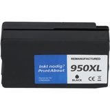 PrintAbout huismerk Inktcartridge 950XL (CN045AE) Zwart Hoge capaciteit Geschikt voor HP