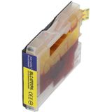 PrintAbout huismerk Inktcartridge LC-970Y Geel Geschikt voor Brother