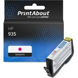 PrintAbout huismerk Inktcartridge 935 (C2P21AE) Magenta Geschikt voor HP