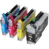 PrintAbout huismerk Inktcartridge LC-427VAL 4-kleuren Multipack Geschikt voor Brother