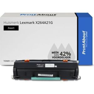 PrintAbout huismerk Toner X264A21G Zwart Geschikt voor Lexmark