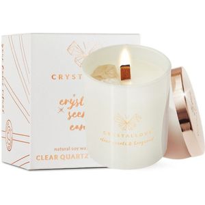 Crystallove - Clear quartz soy candle & bergamot Kaarsen