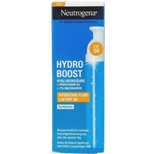 Neutrogena Hydro Boost Hydrating Fluid SPF 50 met Hyaluronzuur, Hydrateert en Beschermt, Parfumvrij, 50ml