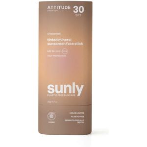 Attitude - Sun Care SUNLY Tinted Mineral Sunscreen Face Stick SPF30 Zonbescherming 20 g