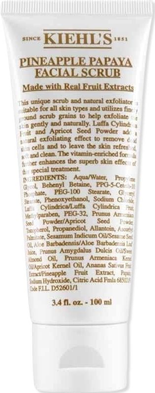 Kiehl’s - Pineapple Papaya Gezichtsscrub en -peeling 100 ml