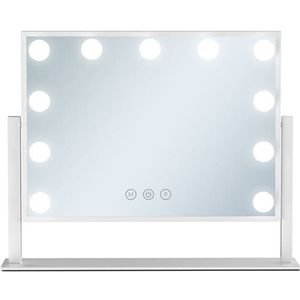 UNIQ - UNIQ Paris make-up spiegel met 11 LED lampjes - wit Make-up spiegels Wit