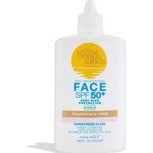 Bondi Sands - Sunscreen Face Fluid SPF 50 Fragrance Free Tinted Zonbescherming 50 ml