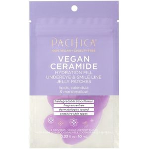 Pacifica - Vegan Ceramide Hydration Fill Undereye & Smile Line Jelly Patches Oogmaskers & Oogpads 10 ml