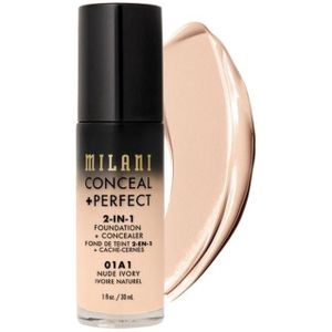 Milani - 2-in-1 Concealer + Foundation 30 ml Nude Ivory/ 01A1