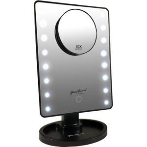 Gérard Brinard verlichte make up spiegel LED touch spiegel met zuignap spiegeltje - 10x vergroting spiegels