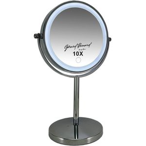 Gérard Brinard - LED spiegel 10x vergrotend Make-up spiegels Zilver - 10x vegrotend