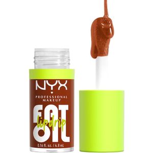 NYX Professional Makeup - Fat Oil Lip Drip Lipolie 4.8 ml Donkerrood