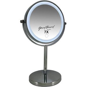 Gérard Brinard - LED spiegel 7x vergrotend Make-up spiegels Zilver - 7x vergrotend