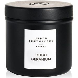 Urban Apothecary - Luxury Iron Travel Candle Oudh Geranium Kaarsen 175 g
