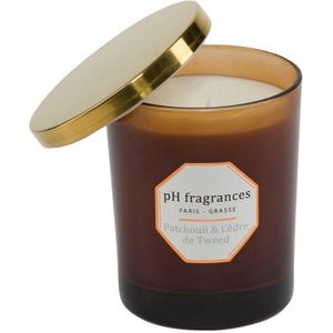 pH fragrances - Patchouli & Cèdre de Tweed Kaars 180 g