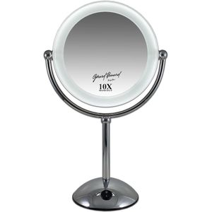 Gérard Brinard - Dubbelzijdig Verlichte Staande Spiegel 22 cm / 10x Make-up spiegels 1 stuk