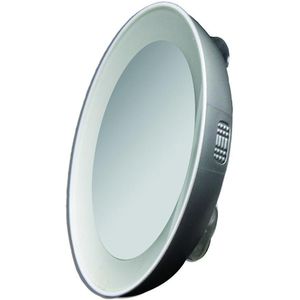 Tweezerman - 15X vergrotingsspiegel met LED-Verlichting Make-up spiegels 1 stuk