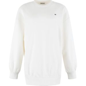 Anna Blue Sweater Crew Wit dames