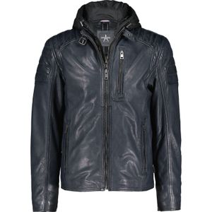 Donders 1860 Leren Jas Navy heren