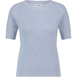 In Shape Pullover Olive Rib Blauw dames