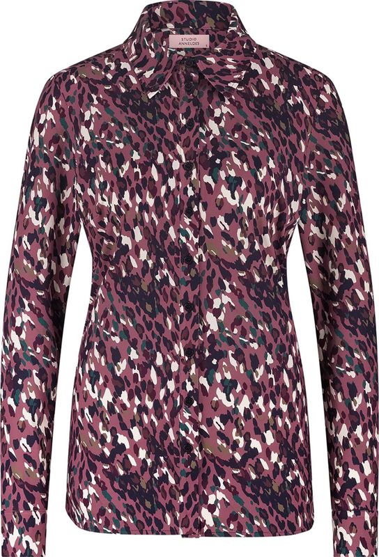Studio Anneloes Blouse Poppy leopard Off White dames