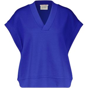 Scotch & Soda V-neck sleeveless modal sweatshirt Blauw dames