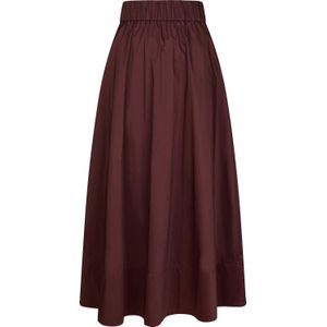 Neo Noir Rok Yara Poplin Bordeaux Rood dames