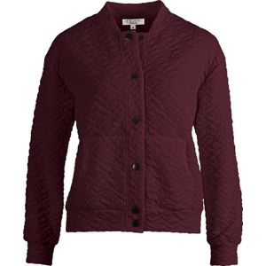 Enjoy Bomberjas Structuur Bordeaux Rood dames
