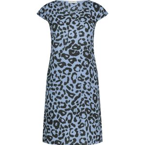 In Shape Jurk Fien Leopard Blauw dames