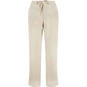 Zusss Rechte Broek Linnenlook Beige dames