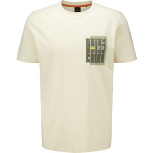 Boss Orange T-shirt Container Geel heren