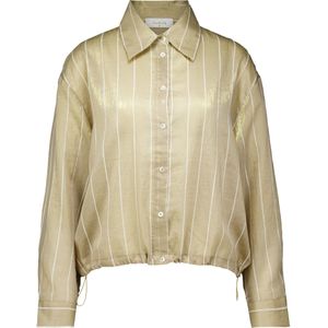 Nukus Blouse Iris Stripe Beige dames