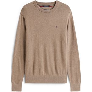 Tommy Hilfiger Gebreide Trui Pima Taupe heren