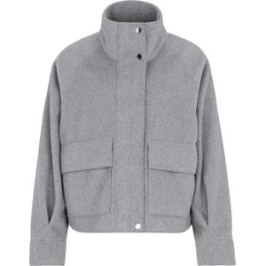 Covered Wollen Jas Weda Grijs dames