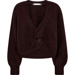Co'couture - Trui - Bordeaux Rood - Dames