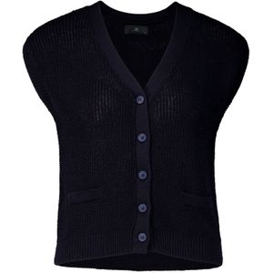 With Black Gilet Indiana Blauw dames