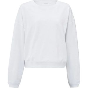 Yaya Oversized sweatshirt van gemêleerde stof Wit dames