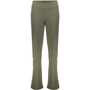 Geisha Broek Jacquard Lurex Groen dames