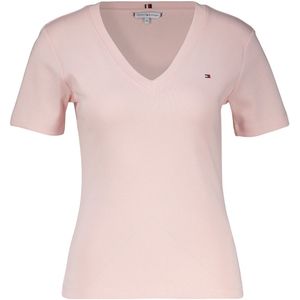 Tommy Hilfiger T-shirt met V-hals Roze dames