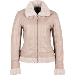 Gipsy - Philina - Leren Jas - Beige - Kort