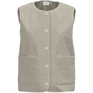 Vila Teddy Vest Ada Beige dames