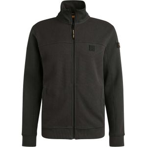 PME Legend - Popcorn Jacquard - Vest - Bruin - Opstaande Kraag